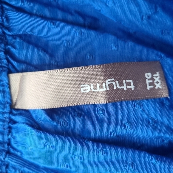 XXL - Thyme Maternity | Sleeveless Swiss Dot Pleat Blouse - Picture 5 of 7